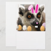 Pasen Lemur Briefpapier (Voorkant / Achterkant)