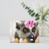 Pasen Lemur Feestdagenkaart (Staand voorkant)