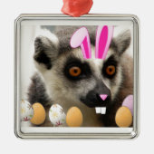 Pasen Lemur Metalen Ornament (Voorkant)
