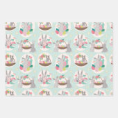 Pasen lente inpakpapier set van 3 vel (Voorkant)