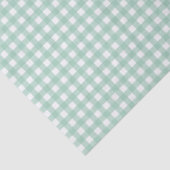 Pasen Lente Mint Groen Gingham Tissuepapier (Detail)