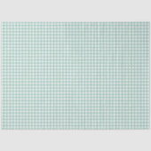 Pasen Lente Mint Groen Gingham Tissuepapier (Voorkant)