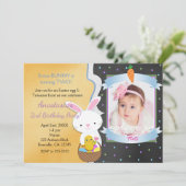 Pasen Lente Verjaardagsfeest Fotouitnodigingen Kaart (Staand voorkant)