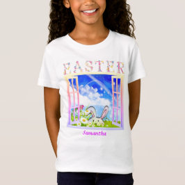 Pasen Lente Weide Venster Gepersonaliseerd T-shirt
