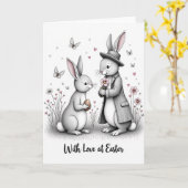 Pasen Liefde Boeket Cadeaubon Kaart (Gele Bloem)