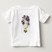 Pasen Lilies Ballon  Baby Shirt (Achterkant)