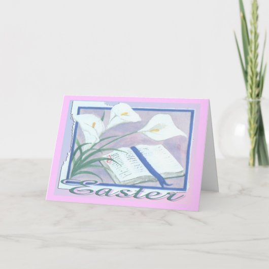 Pasen Lilly Feestdagen Kaart (Voorkant)