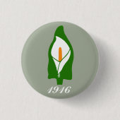 Pasen Lily Badge Ronde Button 3,2 Cm (Voorkant)