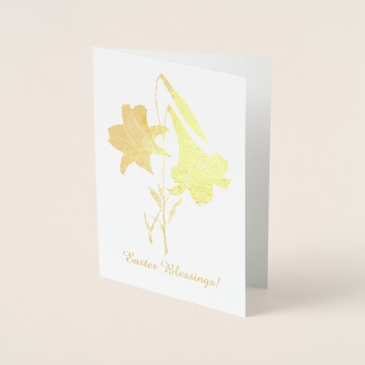 Pasen Lily Bouquet Folie Kaarten (Voorkant)