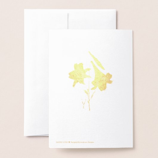 Pasen Lily Bouquet Folie Kaarten (Met envelop)