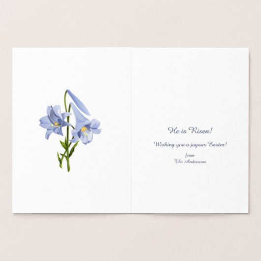 Pasen Lily Bouquet Folie Kaarten (Binnen)