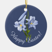Pasen Lily Bouquet Keramisch Ornament (Voorkant)