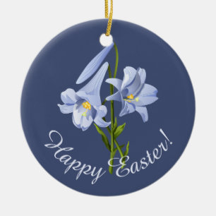 Pasen Lily Bouquet Keramisch Ornament