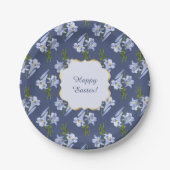 Pasen Lily Bouquet Papieren Bordje (Voorkant)