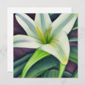 Pasen Lily Feestdagenkaart (Voorkant / Achterkant)