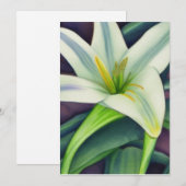 Pasen Lily Feestdagenkaart (Voorkant / Achterkant)
