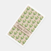Pasen Lily Floral Pattern Servet (Hoek)