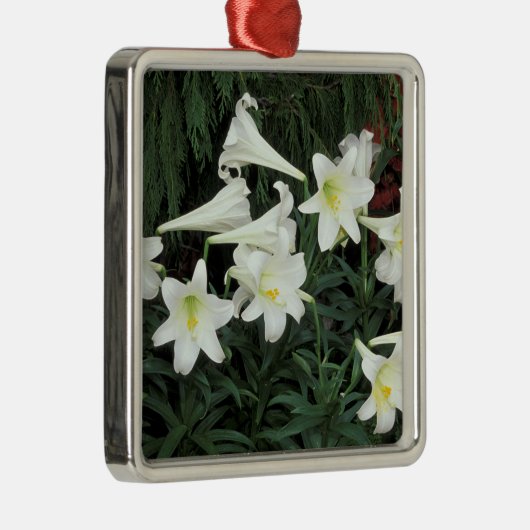Pasen Lily (Lilium regale) Metalen Ornament (Rechts)