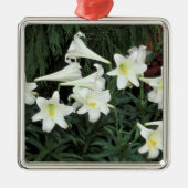 Pasen Lily (Lilium regale) Metalen Ornament (Voorkant)