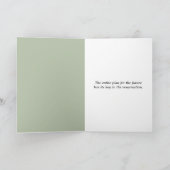 Pasen Lily op groen Feestdagen Kaart (Binnen)