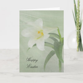 Pasen Lily op groen Feestdagen Kaart