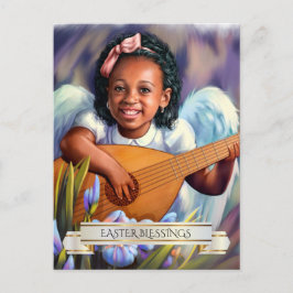 Pasen. Little Angel met Lute Briefkaarten