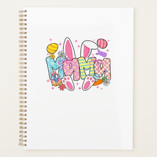 Pasen Mama Konijn Oren Coquette Strik Pasen Konijn Planner (Voorkant)