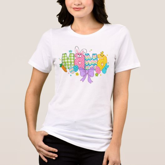 Pasen Mama Tri-Blend Shirt (Voorkant)