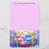 Pasen Mand Stationery Briefpapier (Voorkant)