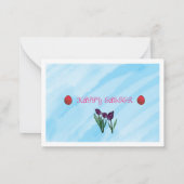 Pasen Mandala Magic: Een caleidoscoop van vreugde Notitiekaartje (Achterkant)