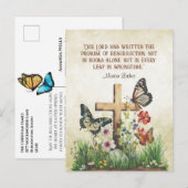 Pasen Martin Luther Opstanding Citaat Feestdagenkaart (Voorkant / Achterkant)