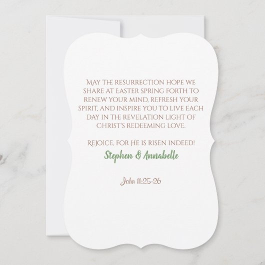  Pasen Martin Luther Opstanding Citaat Feestdagenkaart (Achterkant)