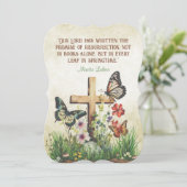  Pasen Martin Luther Opstanding Citaat Feestdagenkaart (Staand voorkant)