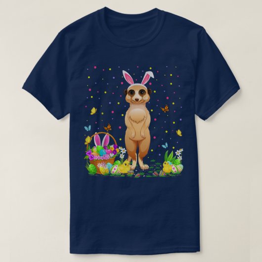 Pasen Meerkat Bunny Egg Hunting Meerkat Easter Su T-shirt (Design voorkant)