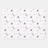 Pasen Meisje Konijn Gepersonaliseerde Naam Paarse Inpakpapier Vel (Voorkant 2)