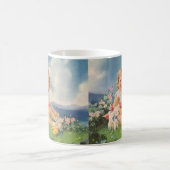  Pasen, Meisje met kiplammeren in Meadow Koffiemok (Center)