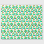 Pasen  Meisje Met Pasen Chick Cadeaupapier (Vlak)