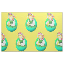 Pasen Meisje Paasei en Paaskuiken 9"