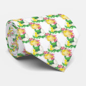 Pasen Meisje Pasen Chick En Paasei Stropdas (Opgerold)