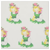 Pasen  Meisje Pasen en Pasen Chick 4.5" Stof (Swatch)