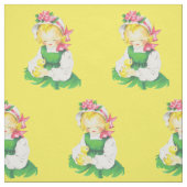 Pasen  Meisje Pasen en Pasen Chick 4.5" Stof (Swatch)