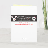 Pasen Mermad en haar kleine helper Feestdagen Kaart (Achterkant)