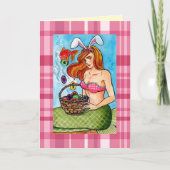 Pasen Mermad en haar kleine helper Feestdagen Kaart (Voorkant)