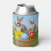Pasen met Bunny voor een positieve stemming Blikjeskoeler (Blikje Voorkant)
