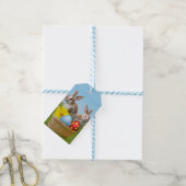 Pasen met Bunny voor een positieve stemming Cadeaulabel (Met Touw)