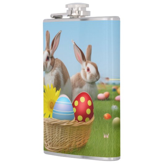 Pasen met Bunny voor een positieve stemming Heupfles (Links)