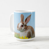 Pasen met Bunny voor een positieve stemming Koffiemok (Voorkant links)
