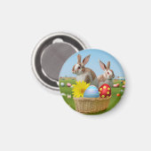 Pasen met Bunny voor een positieve stemming Magneet (Voorkant / Achterkant)