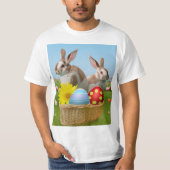 Pasen met Bunny voor een positieve stemming T-shirt (Voorkant)