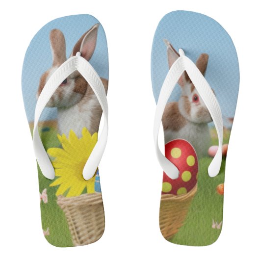 Pasen met Bunny voor een positieve stemming Teenslippers (Voetbed)